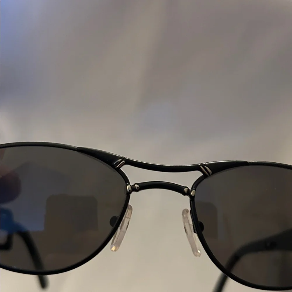 Vintage Notorio N127 Black Oval Sunglasses. New. 100% UV